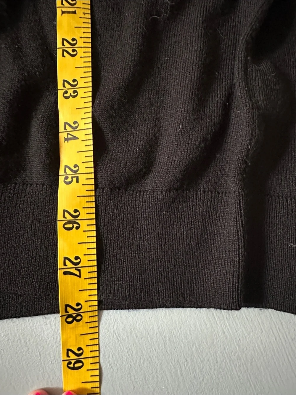 Banana Republic Italian Merino Wool Extra Fine Men’s XL Black V Neck Sweater